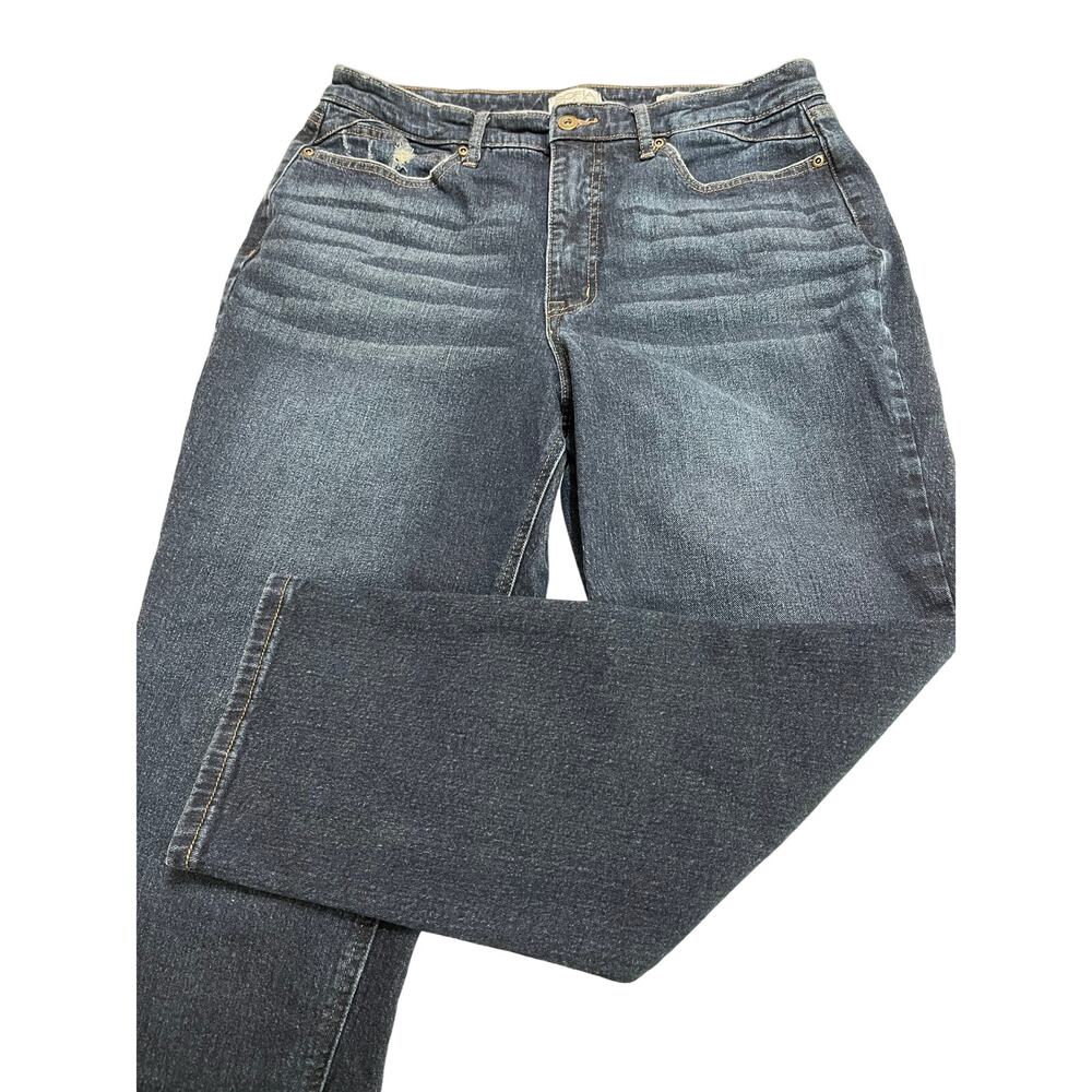 Sofia Adora Jeans by Sofia Vergara Sz 14 Curvy‎ Girl Distressed Straight Stretch